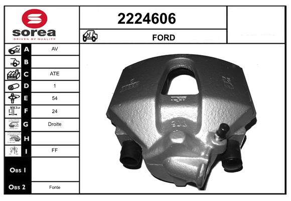 Etrier frana 2224606 EAI