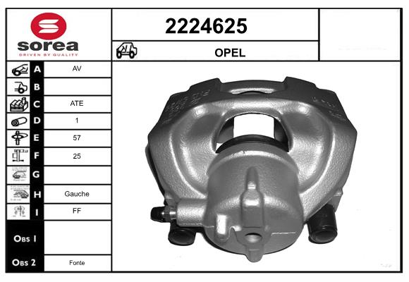 Etrier frana 2224625 EAI