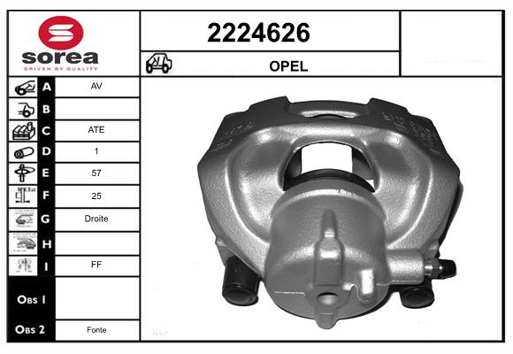 Etrier frana 2224626 EAI