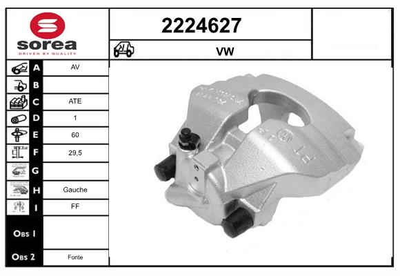Etrier frana 2224627 EAI