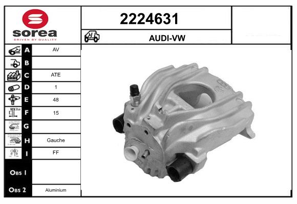 Etrier frana 2224631 EAI