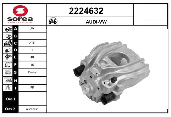 Etrier frana 2224632 EAI