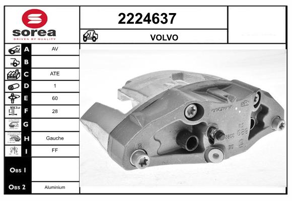 Etrier frana 2224637 EAI