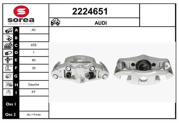 Etrier frana 2224651 EAI