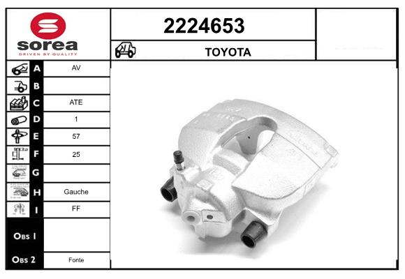 Etrier frana 2224653 EAI