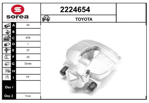 Etrier frana 2224654 EAI