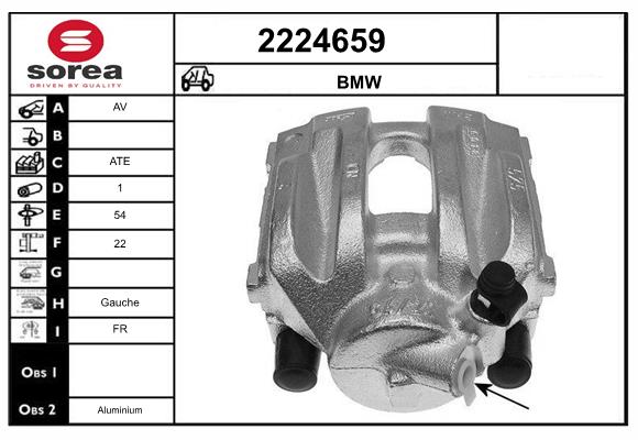 Etrier frana 2224659 EAI