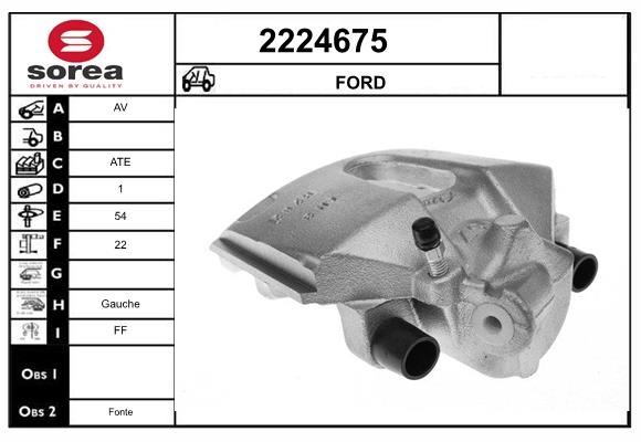 Etrier frana 2224675 EAI