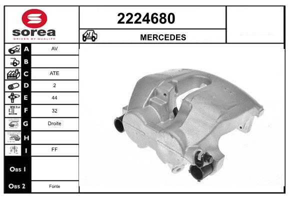 Etrier frana 2224680 EAI
