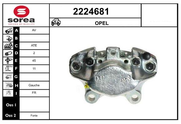 Etrier frana 2224681 EAI