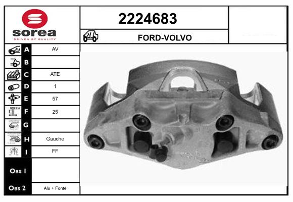 Etrier frana 2224683 EAI