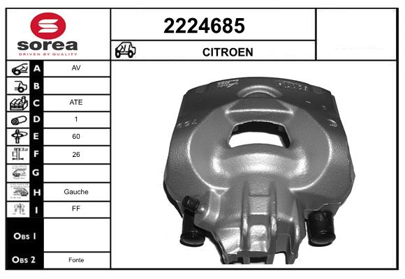 Etrier frana 2224685 EAI
