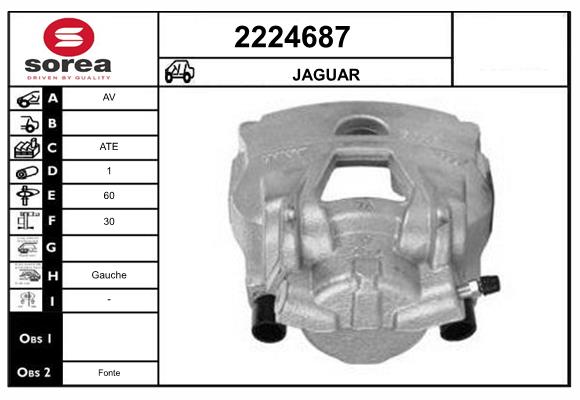 Etrier frana 2224687 EAI