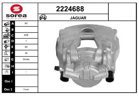 Etrier frana 2224688 EAI