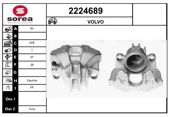 Etrier frana 2224689 EAI