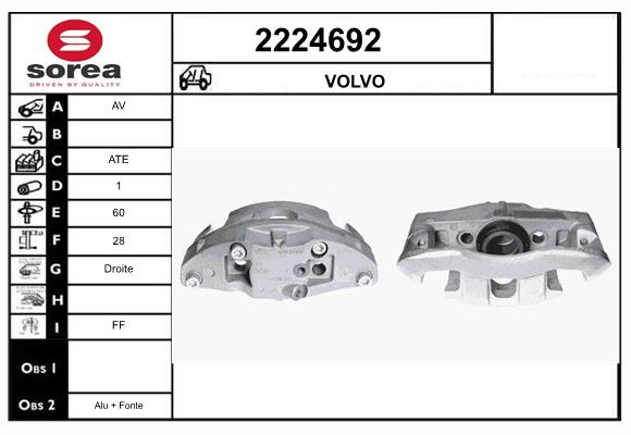 Etrier frana 2224692 EAI