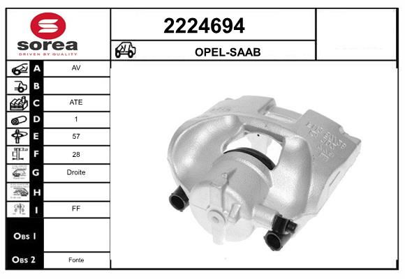 Etrier frana 2224694 EAI