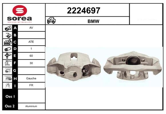 Etrier frana 2224697 EAI