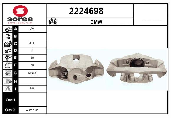 Etrier frana 2224698 EAI