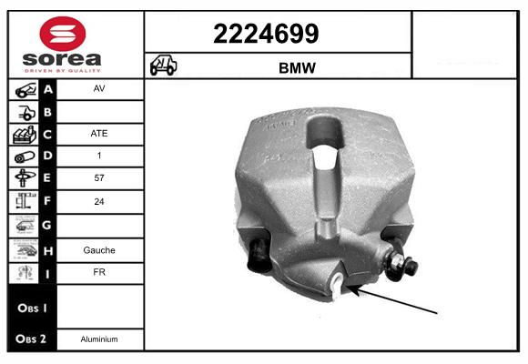 Etrier frana 2224699 EAI