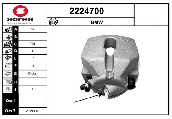 Etrier frana 2224700 EAI