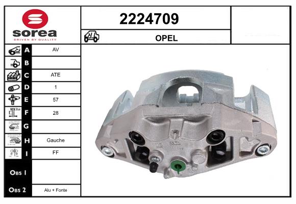Etrier frana 2224709 EAI