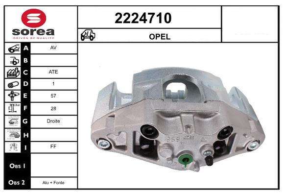 Etrier frana 2224710 EAI