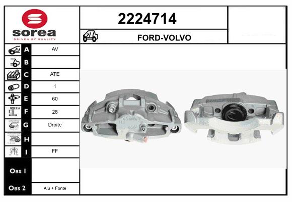 Etrier frana 2224714 EAI