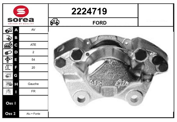 Etrier frana 2224719 EAI