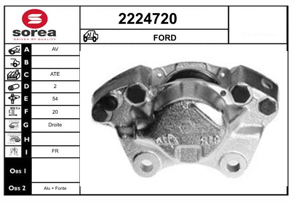 Etrier frana 2224720 EAI