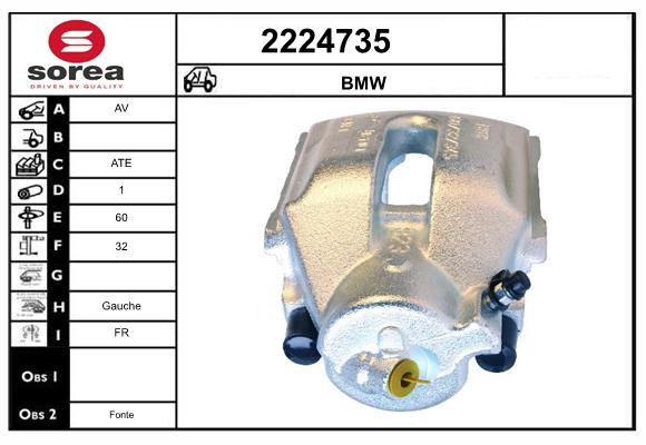 Etrier frana 2224735 EAI