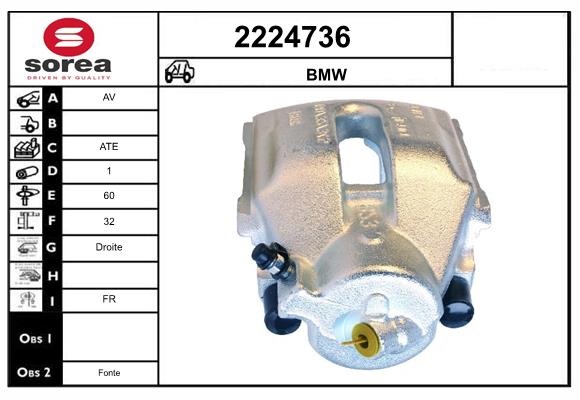 Etrier frana 2224736 EAI