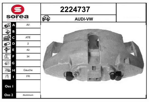 Etrier frana 2224737 EAI