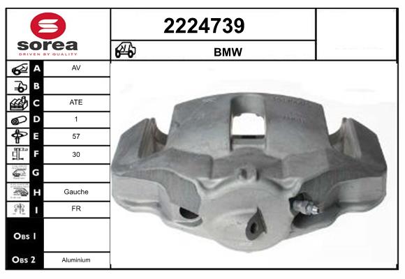Etrier frana 2224739 EAI