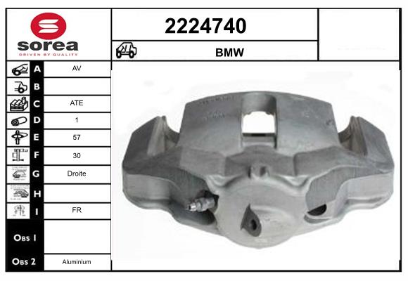 Etrier frana 2224740 EAI