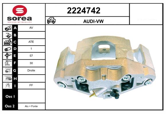 Etrier frana 2224742 EAI