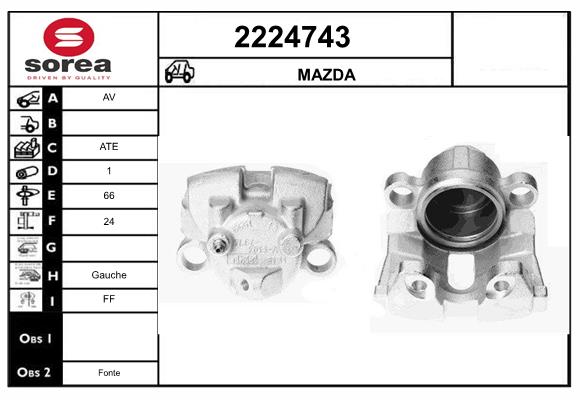 Etrier frana 2224743 EAI