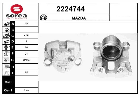 Etrier frana 2224744 EAI