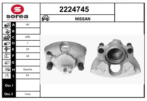 Etrier frana 2224745 EAI