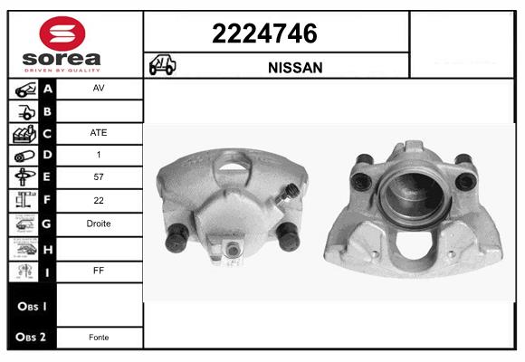 Etrier frana 2224746 EAI