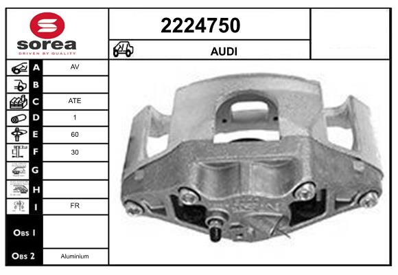 Etrier frana 2224750 EAI
