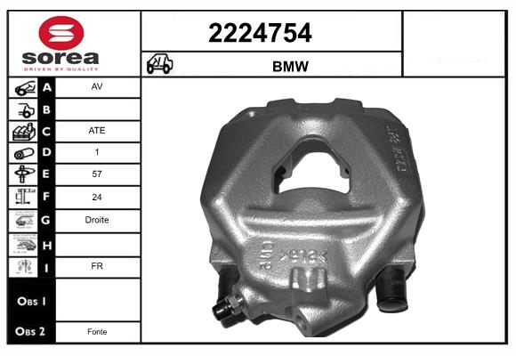 Etrier frana 2224754 EAI