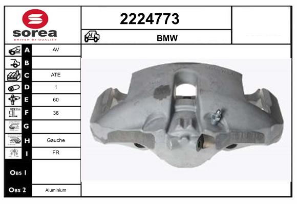 Etrier frana 2224773 EAI