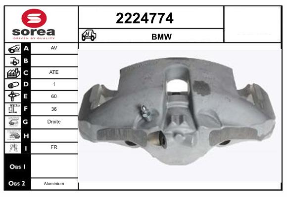 Etrier frana 2224774 EAI
