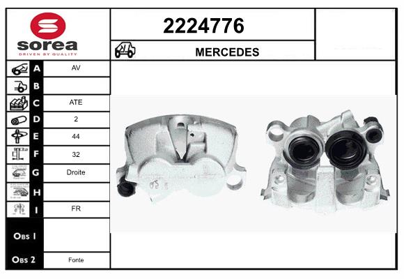 Etrier frana 2224776 EAI