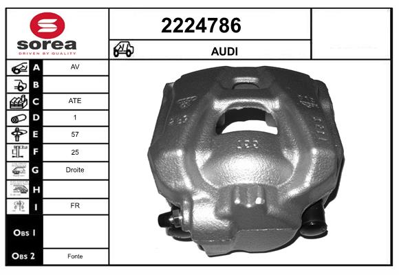 Etrier frana 2224786 EAI