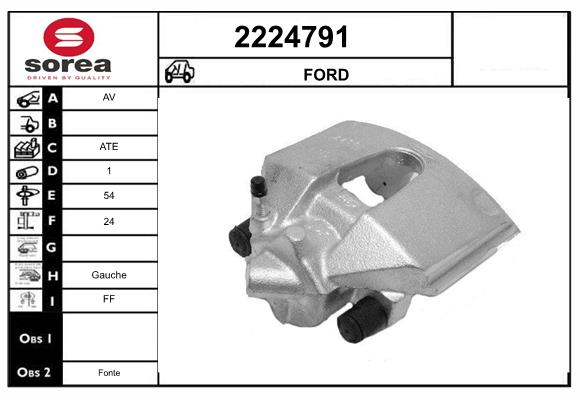 Etrier frana 2224791 EAI