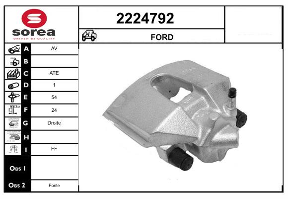 Etrier frana 2224792 EAI