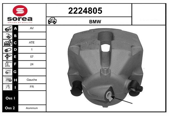 Etrier frana 2224805 EAI