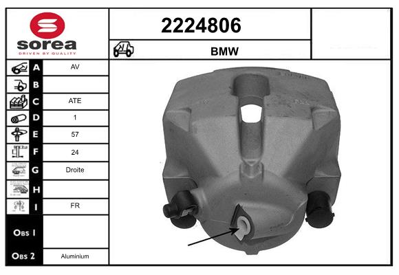 Etrier frana 2224806 EAI